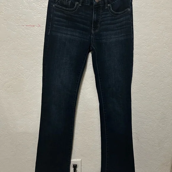 🚀Buckle Black Women’s Dark Indigo tailored Boot Cut Jeans 26X34 GUC - Picture 12 of 12